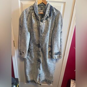 Vintage women’s SBII by Bitterman acid washed duster